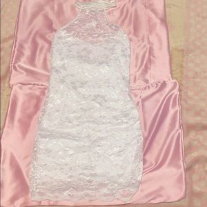 White Tight Fitting Dress